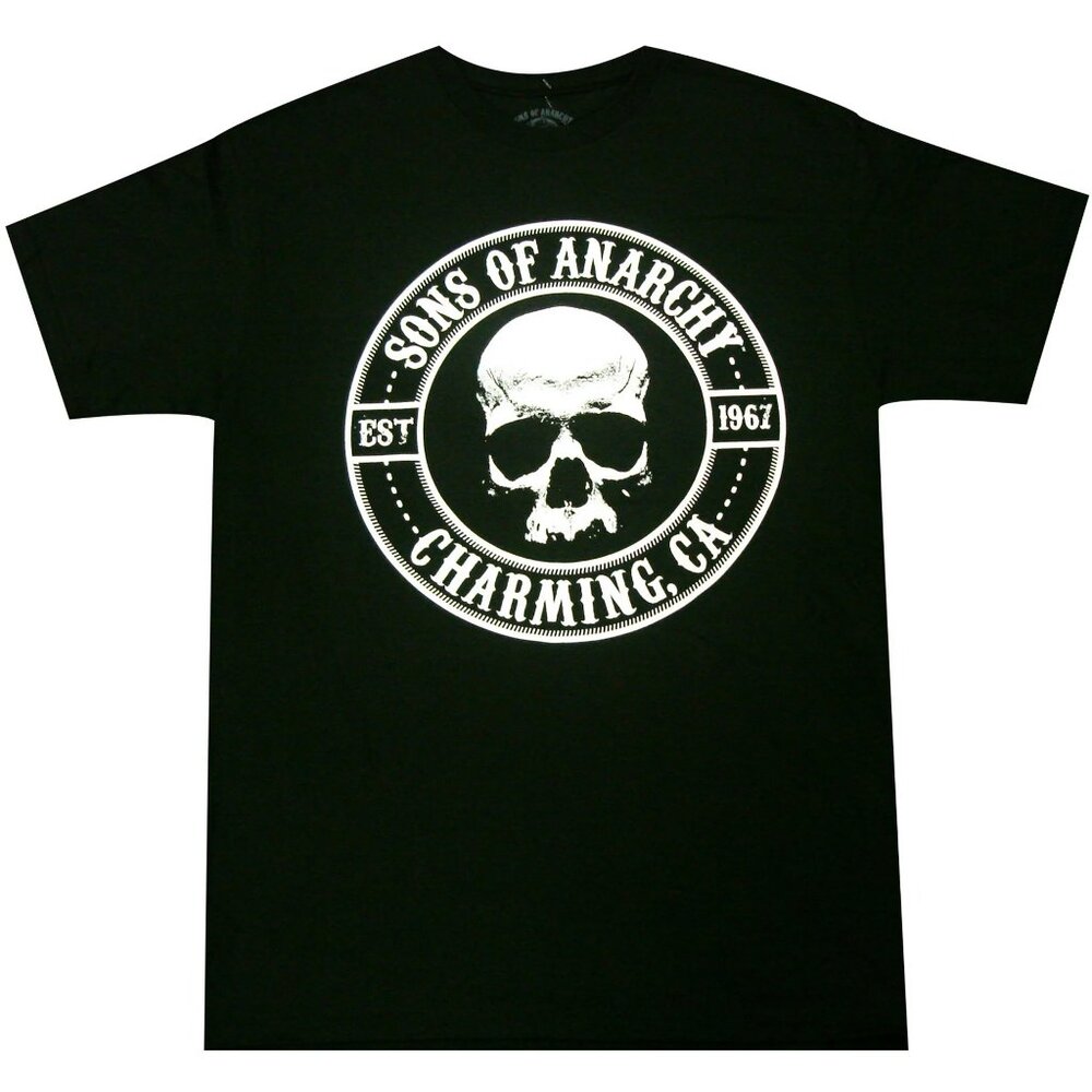 New! Sons of Anarchy Charming California T-Shirt Motorcycle Gang FX TV Show